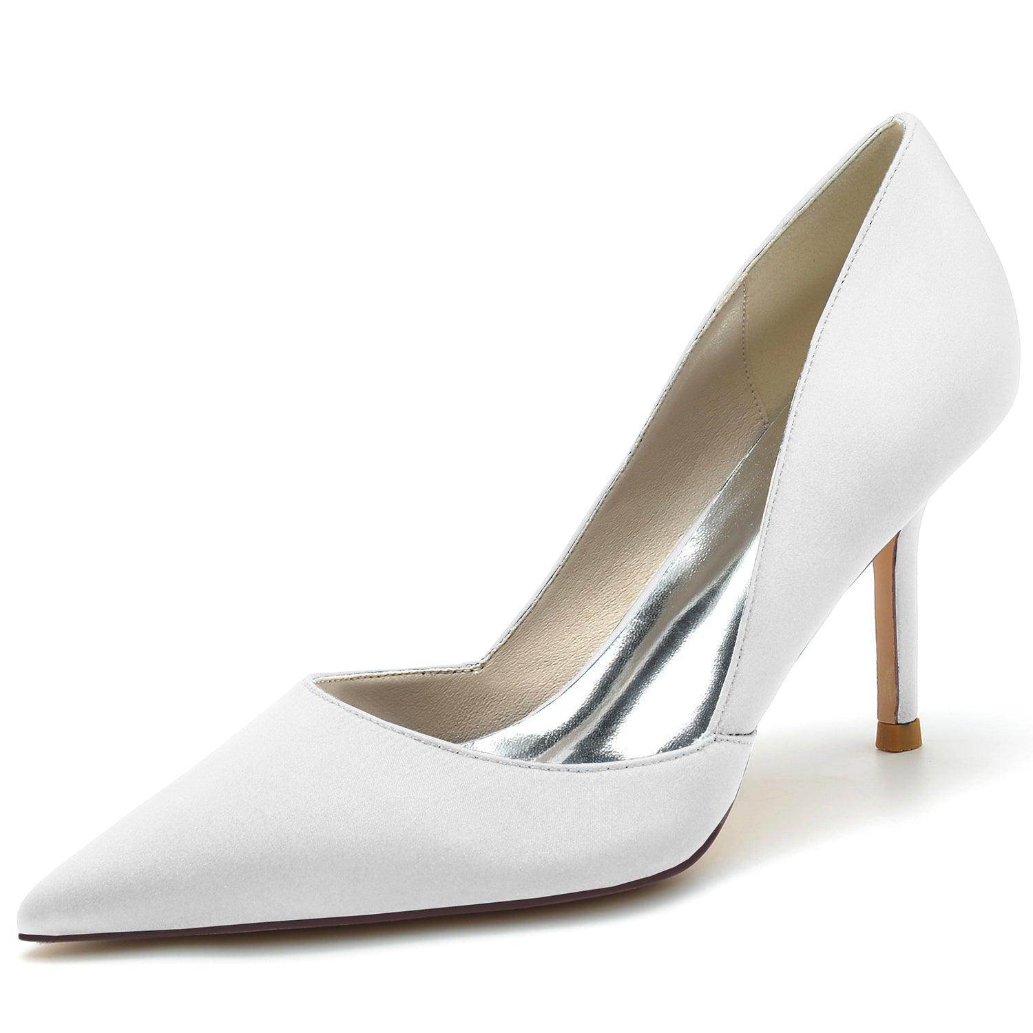 Stiletto Heel 8.5cm Silk-Like Shoes CK0160 - COCOMELODY
